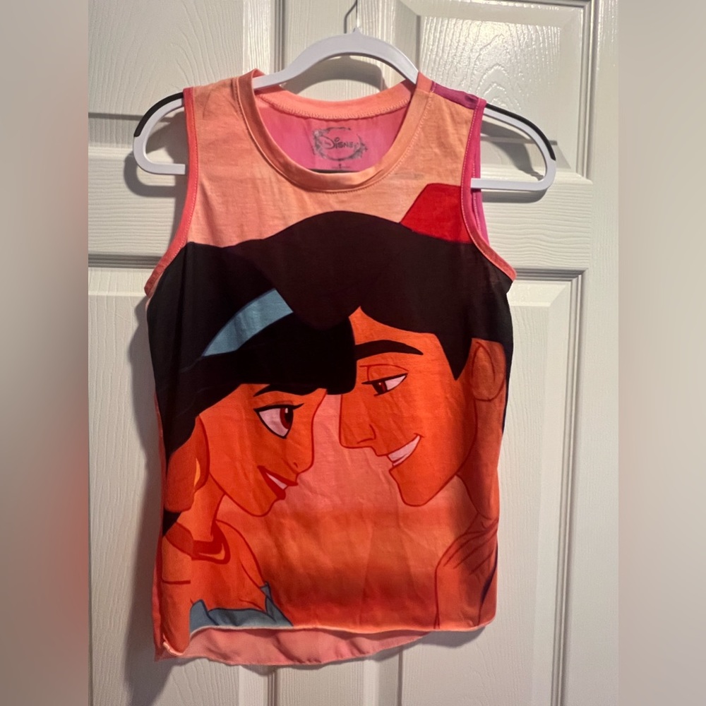 Vintage 90’s Disney Jasmine and Aladdin Tank Top Size Medium